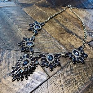 Shiny black and gold necklace